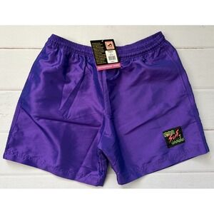 NEW Surf Style Purple Iridescent Workout Beach Shorts Waterproof‎ Mens Medium